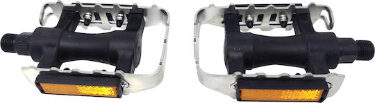 Durca 801564 Flat Bicycle Pedals Silver/Black