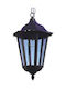 Elvhx Outdoor Hanging Ceiling Light with Integrated LED in Black Color 6819-6820