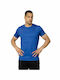 4F Bărbați T-shirt Sportiv cu Mânecă Scurtă Albastru