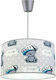 Metanor Kids Fabric Single Ceiling Light E27 Gray 60W 35x20cm