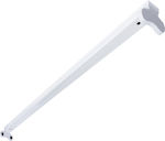 Elvhx Double-Ended Lighting Batten T5 with 2 Slots for LED Bulbs 60cm