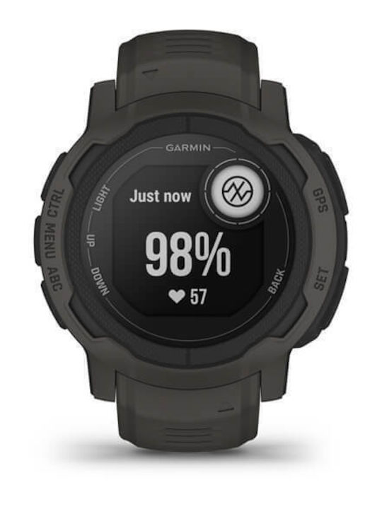 Garmin Instinct 2 45mm Waterproof Smartwatch with Heart Rate Monitor (Graphite)