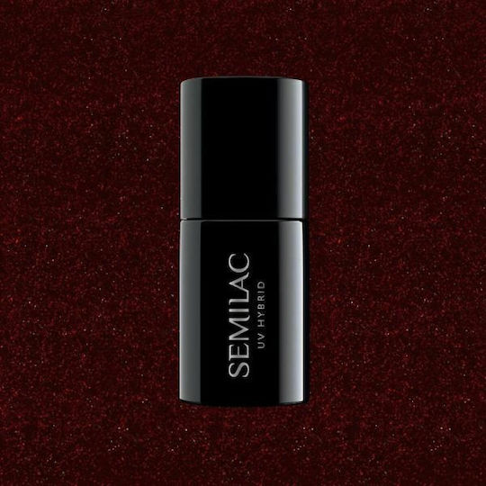 Semilac Хибриден Лак за Нокти Sparkling Black Cherry 393 7мл 1бр
