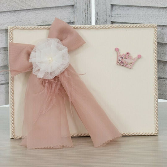 Papillon Kids Принцески Замък Handmade Книга за Гости с Тема Корона от Картон