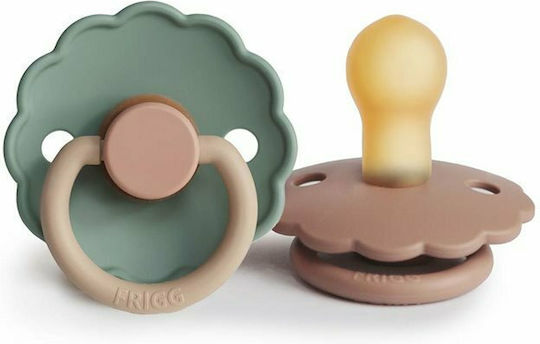 Frigg Daisy Pacifiers Rubber Rose Gold Willow for 0-6 months 2pcs