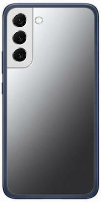 Samsung Frame Cover Umschlag Rückseite Kunststoff Transparent / Navy Blue (Galaxy S22+ 5G) EF-MS906CNEGWW