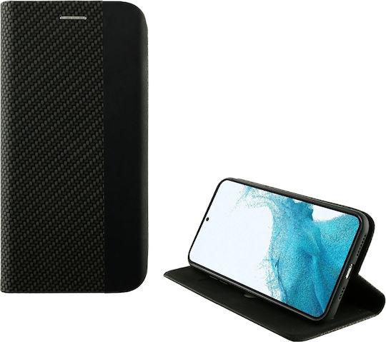 Idol 1991 Elite Anti-RFID Книга Изкуствена кожа Черен (Galaxy S22 5G)