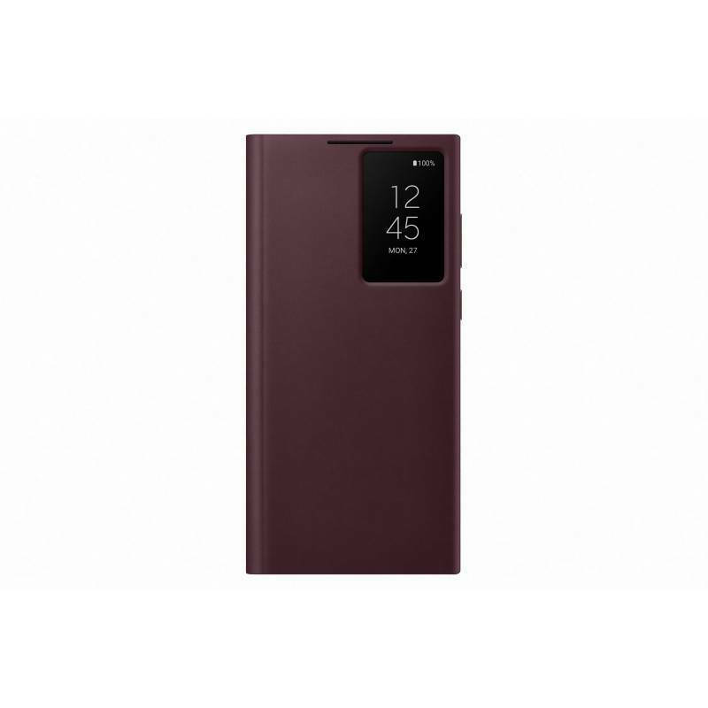 Samsung Smart Clear View Cover Μπορντό (Galaxy S22 Ultra 5G) | Skroutz.gr