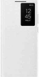 Samsung Smart Clear View Cover Plastic Book White (Galaxy S22 Ultra 5G)