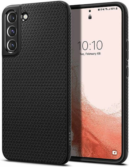 Spigen Liquid Air Umschlag Rückseite Silikon Matte Black (Galaxy S22 5G)