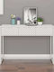 Metal Console Table Λευκή L106xW35xH75cm