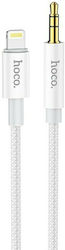 Hoco UPA19 Braided 3.5mm to Lightning Cable Silver 1m