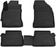 Novline Set of Front and Rear Mats 4pcs Tray Type for Toyota Auris 2012 Black
