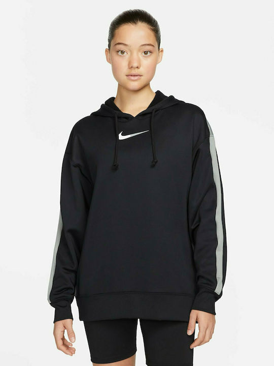 Nike Γυναικείο Φούτερ με Κουκούλα Μαύρο