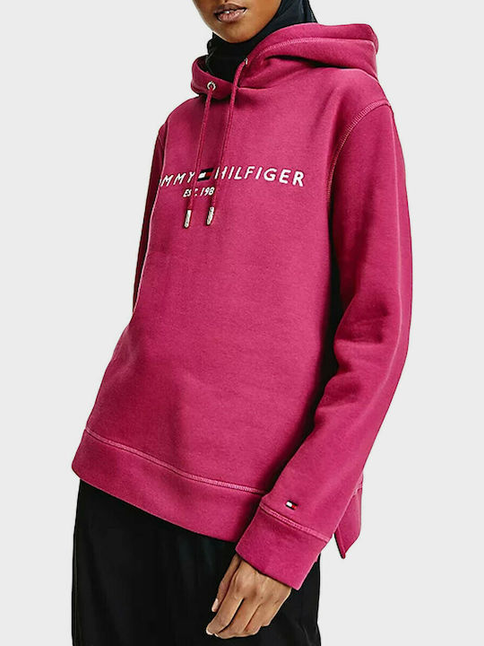 Tommy Hilfiger Hanorac pentru Femei Cu glugă Fuchsia