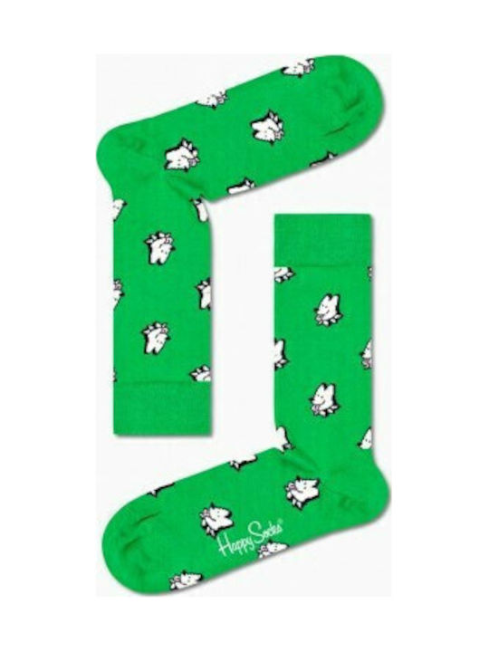 Happy Socks Dog Чорапи с Дизайн Зелени 1Пакет
