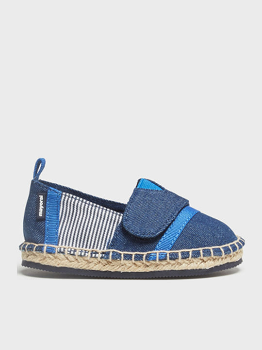 Kids Espradrilles with Hoop & Loop Closure Blue