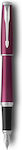 Parker Urban Core Πένα Γραφής Medium Ροζ από Ορείχαλκο με Μπλε Μελάνι