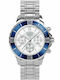 Versus by Versace Men's Watch 44mm Chronograph Battery with Silver Stainless Steel Bracelet