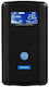 Tescom LEO Plus LCD 1500A UPS Line-Interactive 1500VA 900W με 4 Schuko Πρίζες