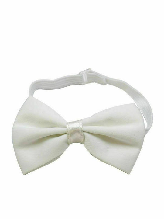 Papillon Kids Kids Fabric Bow Tie White