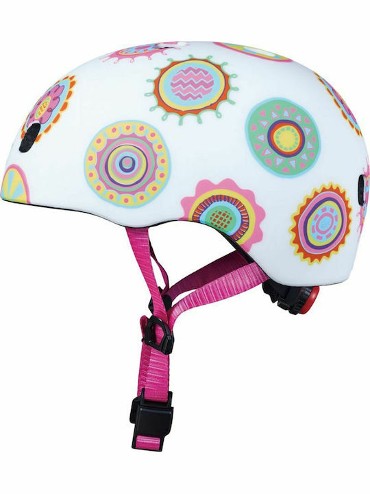 Micro Doodle Dot Παιδικό Κράνος για Πατίνι Λευκό Extra Small (46-50cm)