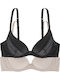 Beige/Black Σουτιέν mit leichter Polsterung mit Bügel 2Pack