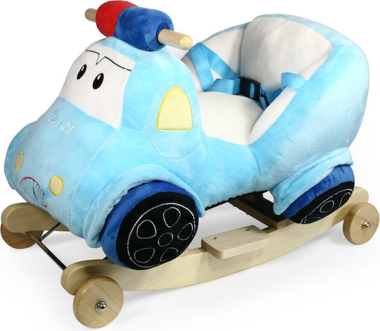 Avra Toys Police Schaukelspielzeug Auto mit Geräuschen & Rädern Hellblau