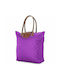 Benzi Fabric Shopping Bag Purple