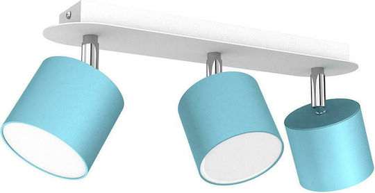 Eko Light Dixie Triple Spot with Socket GX53 in Blue Color