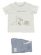 Kids Clothing Set with Shorts Summer 2 Pieces White