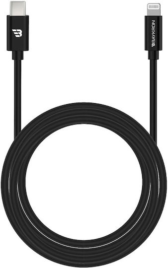 Baykron USB-C to Lightning Cable 20W Μαύρο 1.2m (BKR-SL-C2L-BLK1.2)