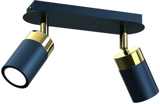 Eko Light Joker Double Spot with Socket GU10 in Blue Color