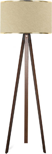 Megapap Rosling Lampa de podea Î140xL38cm. cu Soclu pentru Bec E27 Bej
