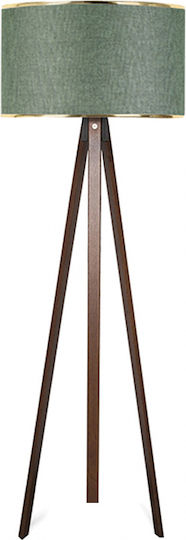 Megapap Rosling Lampa de podea Î140xL38cm. cu Soclu pentru Bec E27 Verde