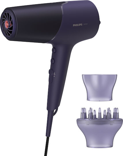 Philips Series 5000 Ionic Сешоар с Дифузер 2300W Лилаво