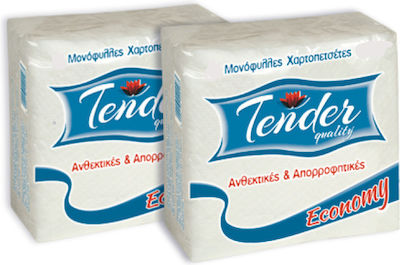 Tender 70 Χαρτοπετσέτες Μονόφυλλες 62gr 33x33cm