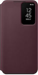 Samsung S-View Flip Cover Buchen Sie Kunststoff Burgundisch (Galaxy S22 5G) EF-ZS901CEEGEE EF-ZS901CEEGUS