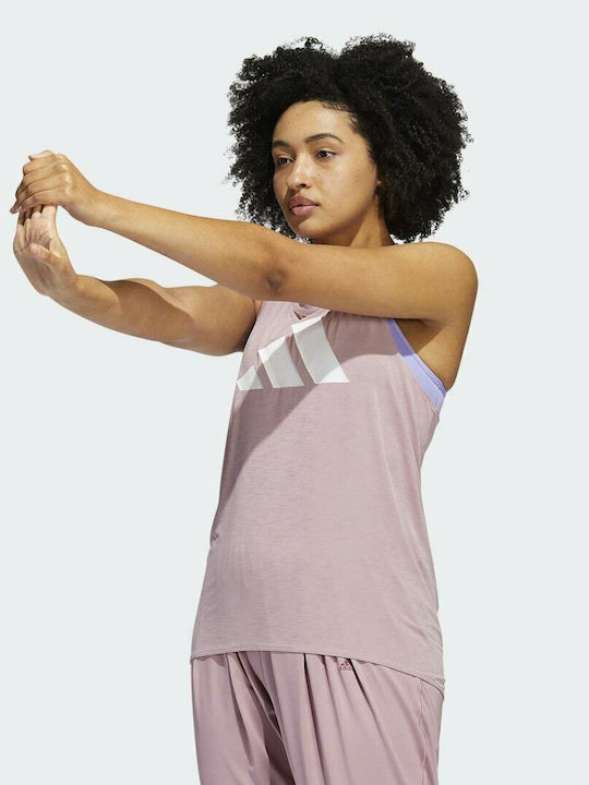 Adidas Feminină Sportivă Bluză Fără mâneci Magic Mauve