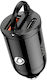 Hoco NZ2 Autoladegerät 30W 3A mit Anschlüssen: 1xUSB-A 1xType-C Schwarz Farbe