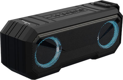 Powertech Waterproof Bluetooth Speaker 16W with Radio and Battery Life up to 8 hours Black