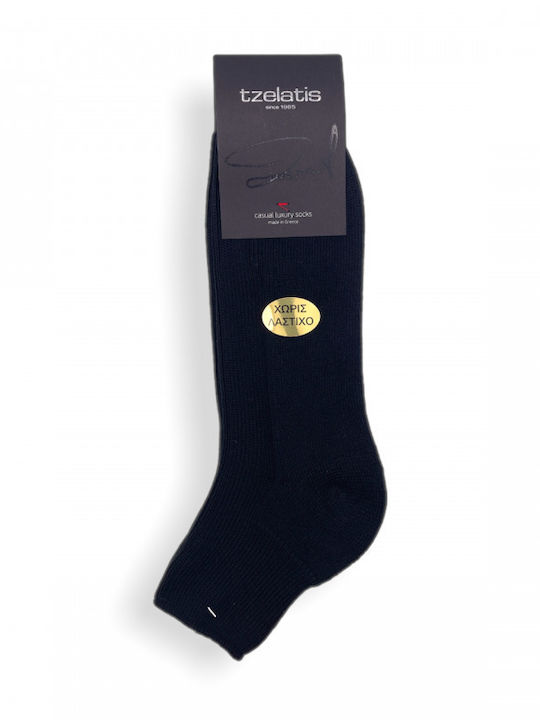 Tzelatis Unisex Μονόχρωμες Κάλτσες Μαύρες