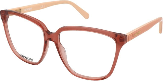 Moschino Women's Acetate Brown Prescription Eyeglass Frame MOL583 2LF