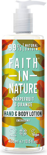 Faith in Nature Grapefruit & Orange Feuchtigkeitsspendende Lotion Körperpflege 400ml