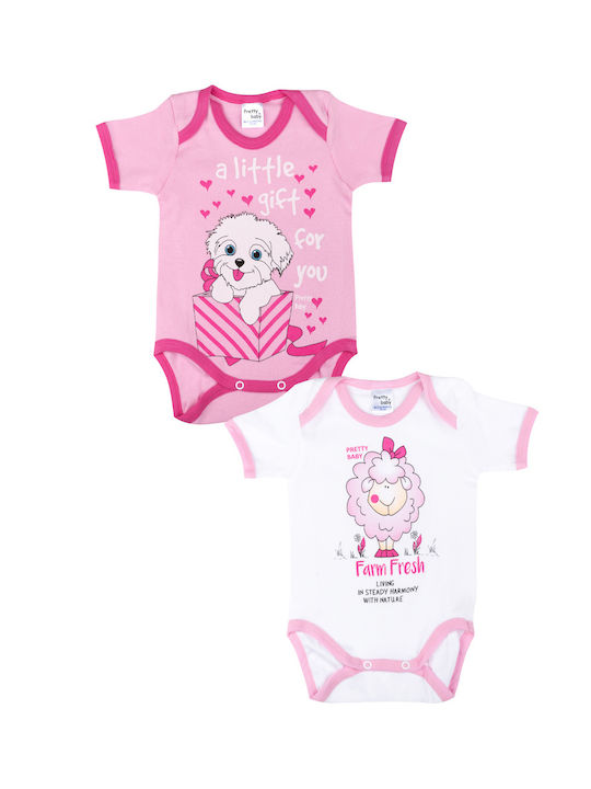 Pretty Baby Baby-Body-Set für drinnen Kurzärmelig Mehrfarbig