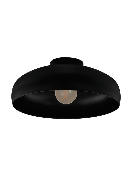 Eglo Mogano Μοντέρνα Μεταλλική Πλαφονιέρα Οροφής με Ντουί E27 σε Μαύρο χρώμα 40cm