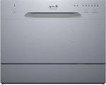 Arielli ADW6-3601N Silver Πλυντήριο Πιάτων Πάγκου για 6 Σερβίτσια Π55xY43.8εκ. Inox