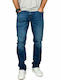 Men's Jeans Pants Elastic with Regular Straight Fit Blue
