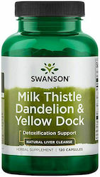 Swanson Milk Thistle Dandelion & Yellow Dock 120 κάψουλες