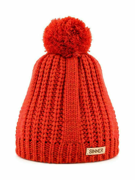 Kinder Mütze Gestrickt Rot